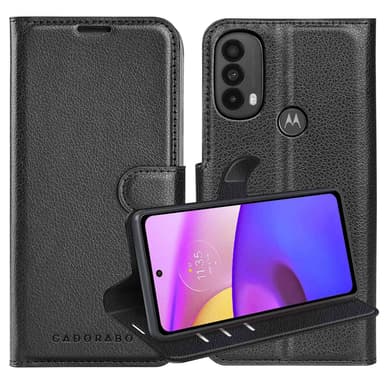 Motorola MOTO E20 / E30 / E40 Deksel Etui Case (svart)
