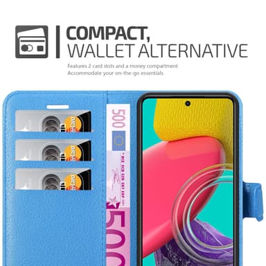 Samsung Galaxy M53 5G Deksel Etui Case (blå)