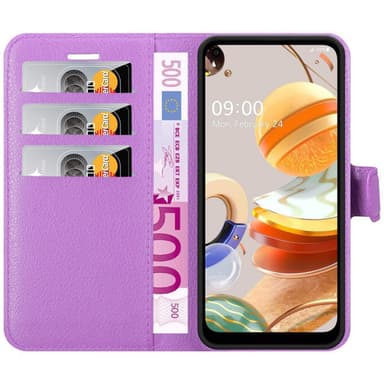 LG K61 Deksel Etui Case (lilla)