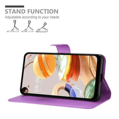 LG K61 Deksel Etui Case (lilla)