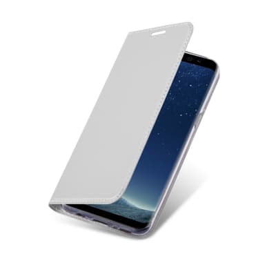 Samsung Galaxy S8 PLUS lommebokdeksel etui (sølv)