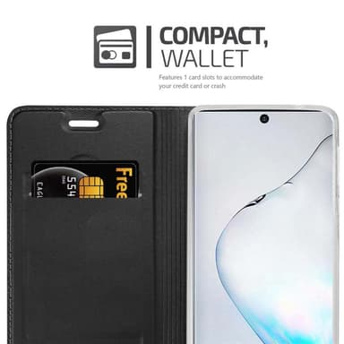 Samsung Galaxy NOTE 10 lommebokdeksel etui (svart)