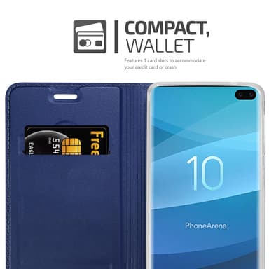 Samsung Galaxy S10 PLUS lommebokdeksel etui (blå)