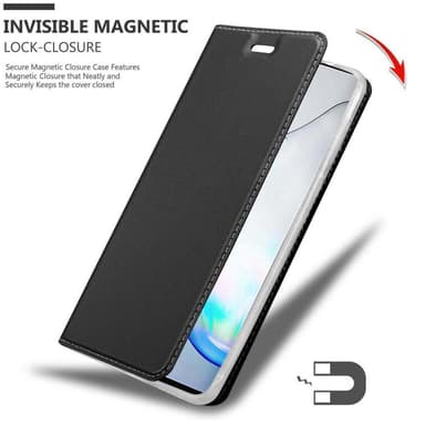 Samsung Galaxy NOTE 10 lommebokdeksel etui (svart)