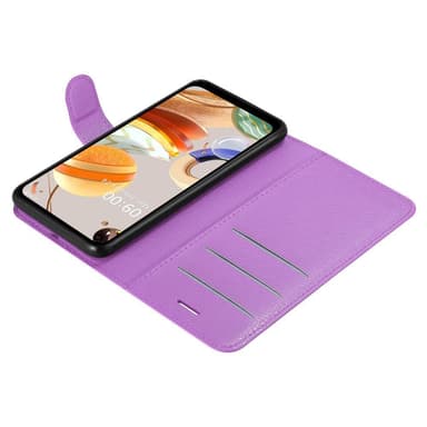 LG K61 Deksel Etui Case (lilla)