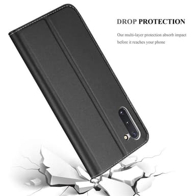 Samsung Galaxy NOTE 10 lommebokdeksel etui (svart)