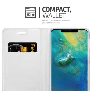 Huawei MATE 20 PRO lommebokdeksel etui (sølv)