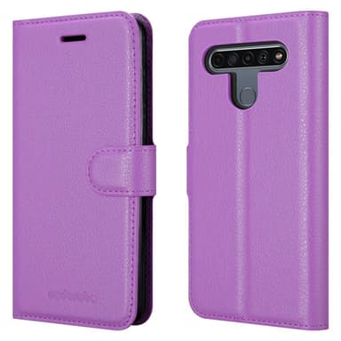 LG K61 Deksel Etui Case (lilla)