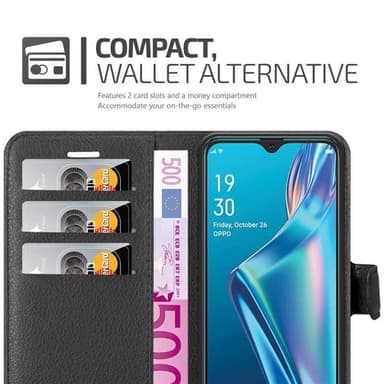 Oppo A12 Deksel Etui Case (svart)