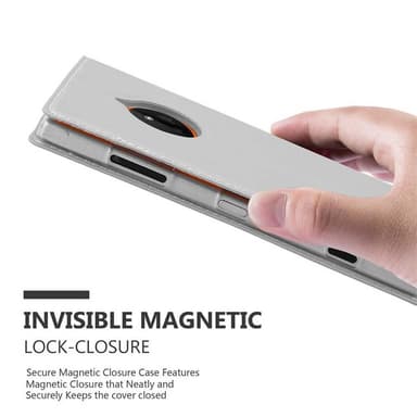Nokia Lumia 830 lommebokdeksel etui (sølv)