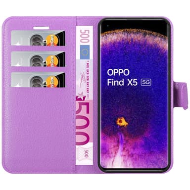 Oppo FIND X5 Deksel Etui Case (lilla)