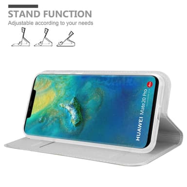 Huawei MATE 20 PRO lommebokdeksel etui (sølv)