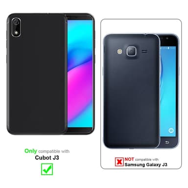 Cubot J3 Deksel Etui Case (svart)