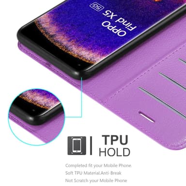 Oppo FIND X5 Deksel Etui Case (lilla)