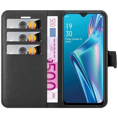 Oppo A12 Deksel Etui Case (svart)