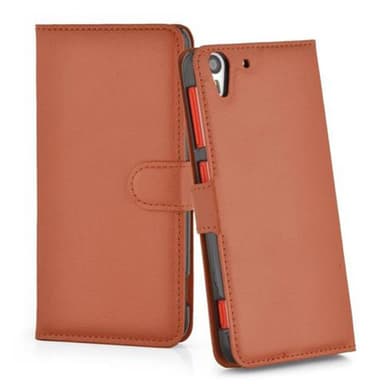 HTC Desire EYE Deksel Etui Case (brun)