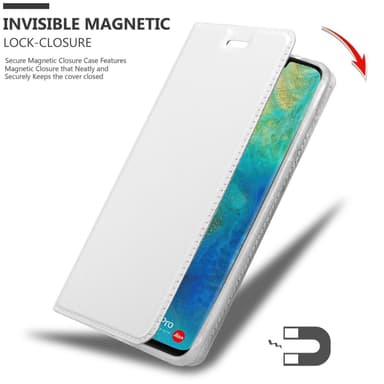 Huawei MATE 20 PRO lommebokdeksel etui (sølv)