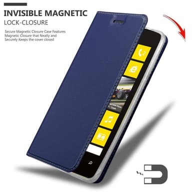 Nokia Lumia 520 / 521 lommebokdeksel etui (blå)