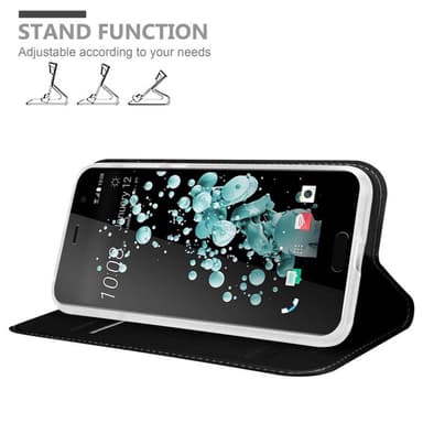 HTC U PLAY lommebokdeksel etui (svart)