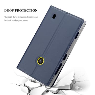 Nokia Lumia 520 / 521 lommebokdeksel etui (blå)