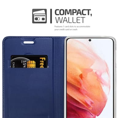 Samsung Galaxy S21 5G lommebokdeksel etui (blå)