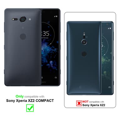 Sony Xperia XZ2 COMPACT Deksel Etui Case (svart)