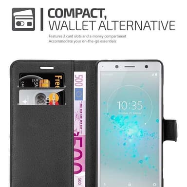 Sony Xperia XZ2 COMPACT Deksel Etui Case (svart)