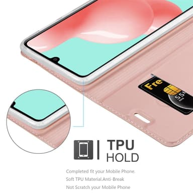 Samsung Galaxy A41 lommebokdeksel etui (rosa)