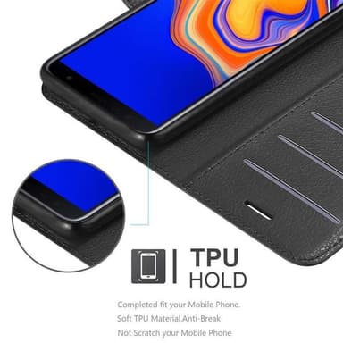 Samsung Galaxy J4 PLUS Deksel Etui Case (svart)