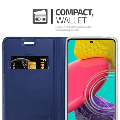 Samsung Galaxy M53 5G lommebokdeksel etui (blå)