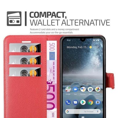 Nokia 4.2 Deksel Etui Case (rød)