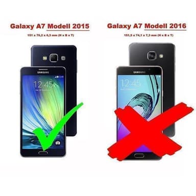 Samsung Galaxy A7 2015 Deksel Etui Case (hvit)