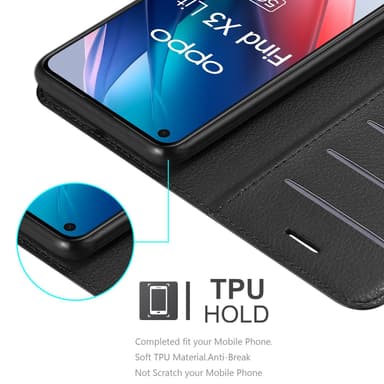 Oppo FIND X3 LITE Deksel Etui Case (Svart)