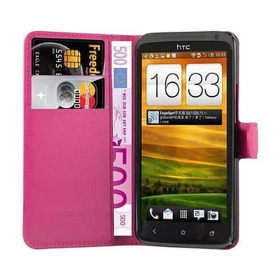 HTC ONE X / X+ Deksel Etui Case (rosa)
