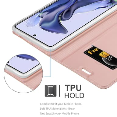 Xiaomi 11T / 11T PRO lommebokdeksel etui (rosa)