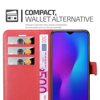 Oppo R17 Deksel Etui Case (rød)