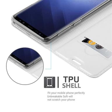 Samsung Galaxy S9 lommebokdeksel etui (sølv)