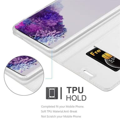 Samsung Galaxy S20 ULTRA lommebokdeksel etui (sølv)
