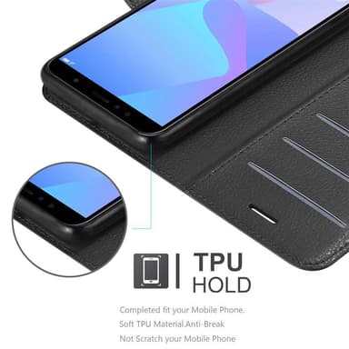 Huawei Y6 PRIME Deksel Etui Case (svart)