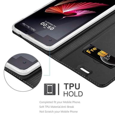 LG X SCREEN lommebokdeksel etui (svart)