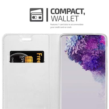 Samsung Galaxy S20 ULTRA lommebokdeksel etui (sølv)