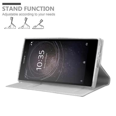 Sony Xperia L2 lommebokdeksel etui (sølv)