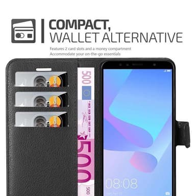 Huawei Y6 PRIME Deksel Etui Case (svart)
