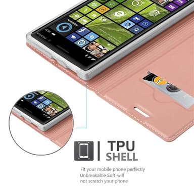 Nokia Lumia 830 lommebokdeksel etui (rosa)