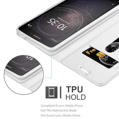 Sony Xperia L2 lommebokdeksel etui (sølv)