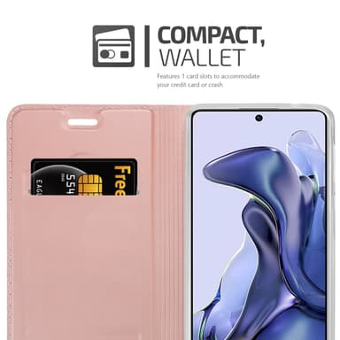 Xiaomi 11T / 11T PRO lommebokdeksel etui (rosa)