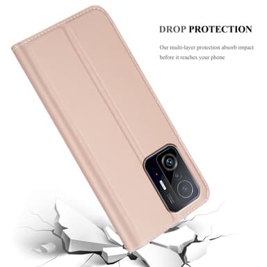 Xiaomi 11T / 11T PRO lommebokdeksel etui (rosa)