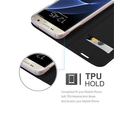 Samsung Galaxy S7 lommebokdeksel etui (svart)