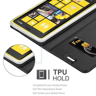 Nokia Lumia 920 lommebokdeksel etui (svart)