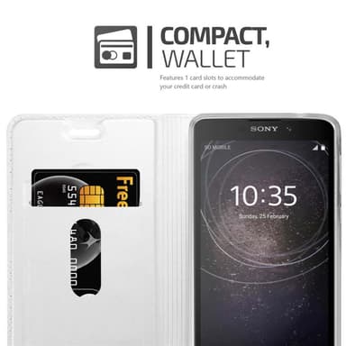 Sony Xperia L2 lommebokdeksel etui (sølv)